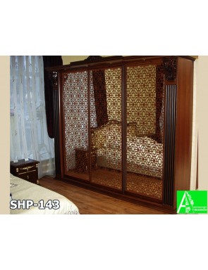 SHP-143 Резные лазерные МДФ накладки на зеркала для шкафа купе